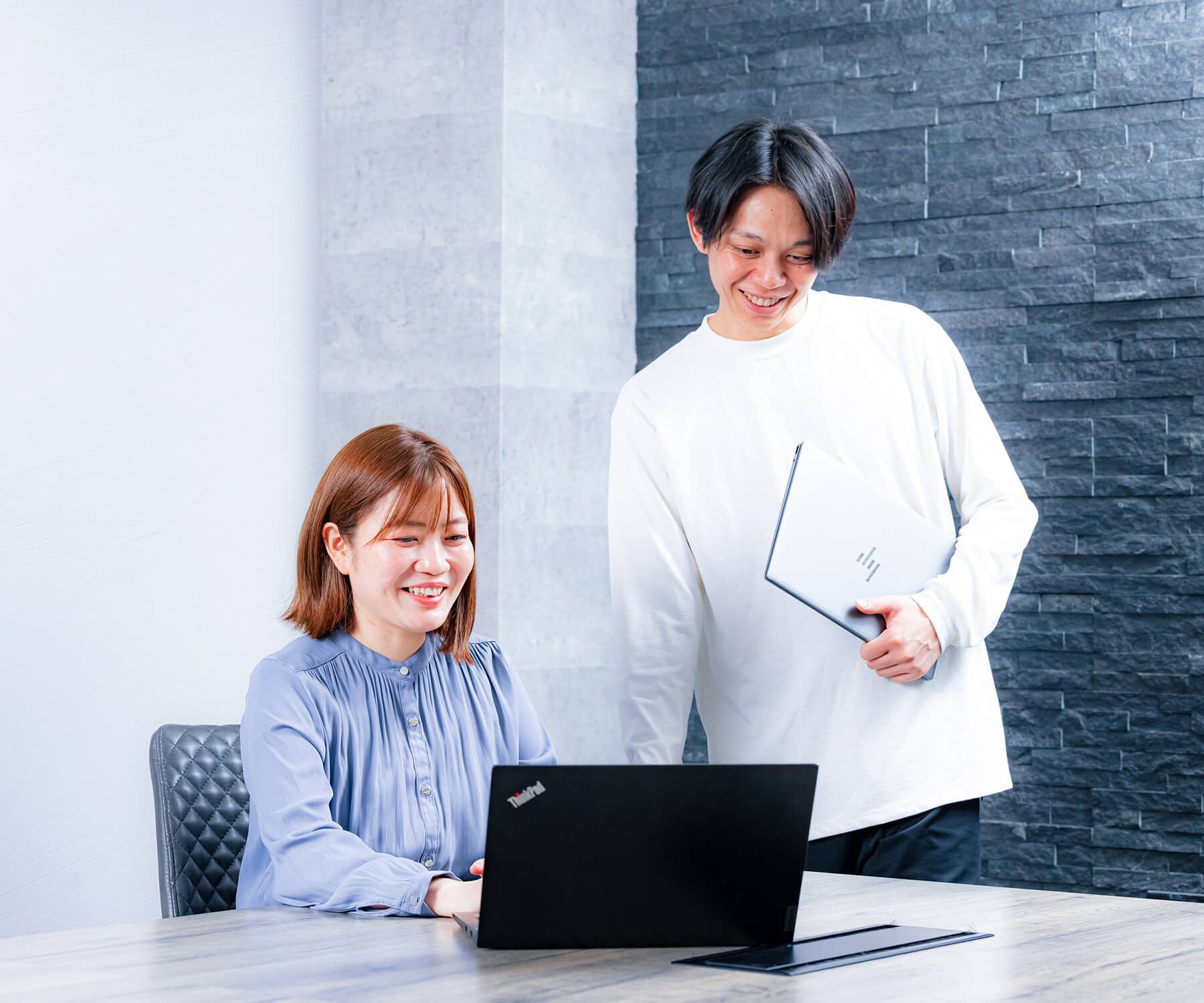 入社前と入社後のギャップを話すスタッフ